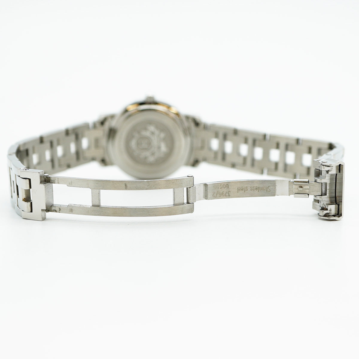 【5wwm0228】エルメス クリッパー CL4.210 青文字盤【中古】腕時計 レディース