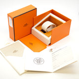 【5wwm0228】エルメス クリッパー CL4.210 青文字盤【中古】腕時計 レディース