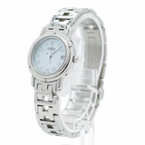 【5wwm0228】エルメス クリッパー CL4.210 青文字盤【中古】腕時計 レディース