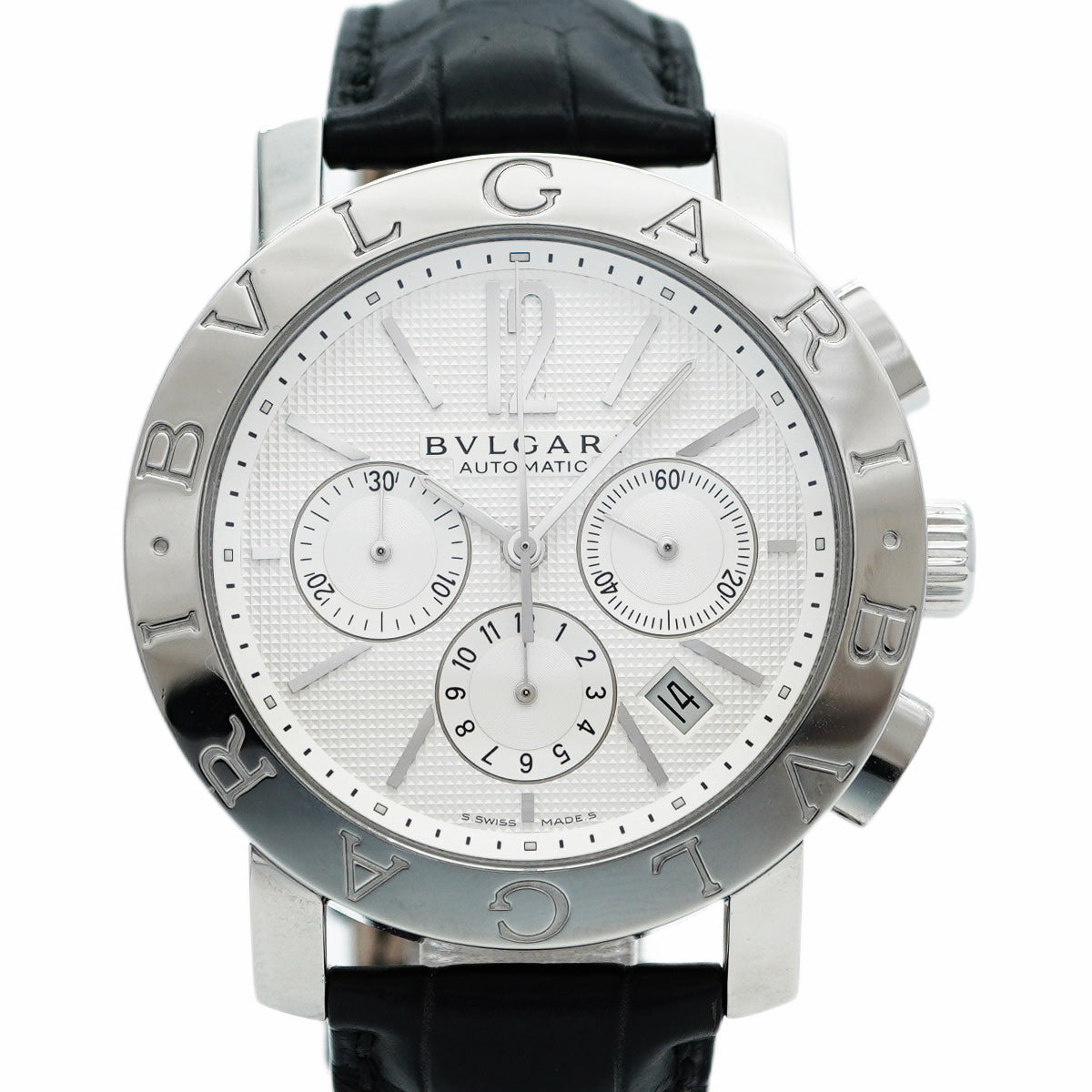 ★SALE【5wwm0241】ブルガリ ブルガリブルガリ BB42SLCH 白文字盤【中古】腕時計 メンズ