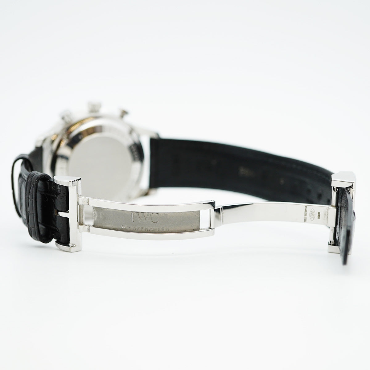 ★SALE【5wwm0252】IWC アイダブリューシー シャフハウゼン ポルトギーゼ IW371491 ネイビー文字盤【中古】腕時計 メンズ