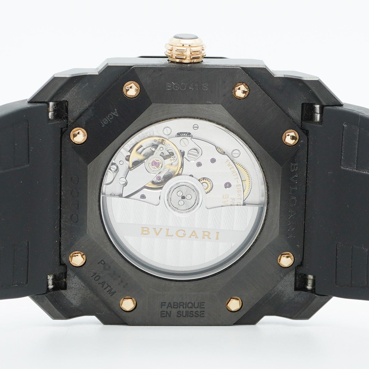 ★SALE【5wwm0254】ブルガリ オクト ウルトラネロ BG041BBSVD 黒文字盤【中古】腕時計 メンズ