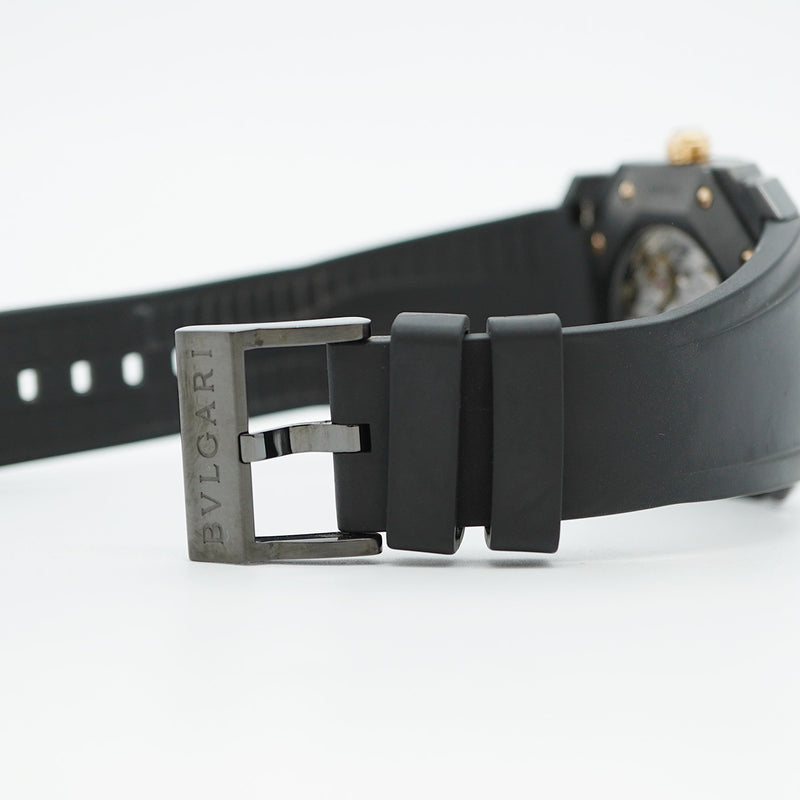 ★SALE【5wwm0254】ブルガリ オクト ウルトラネロ BG041BBSVD 黒文字盤【中古】腕時計 メンズ