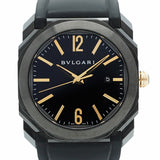 ★SALE【5wwm0254】ブルガリ オクト ウルトラネロ BG041BBSVD 黒文字盤【中古】腕時計 メンズ