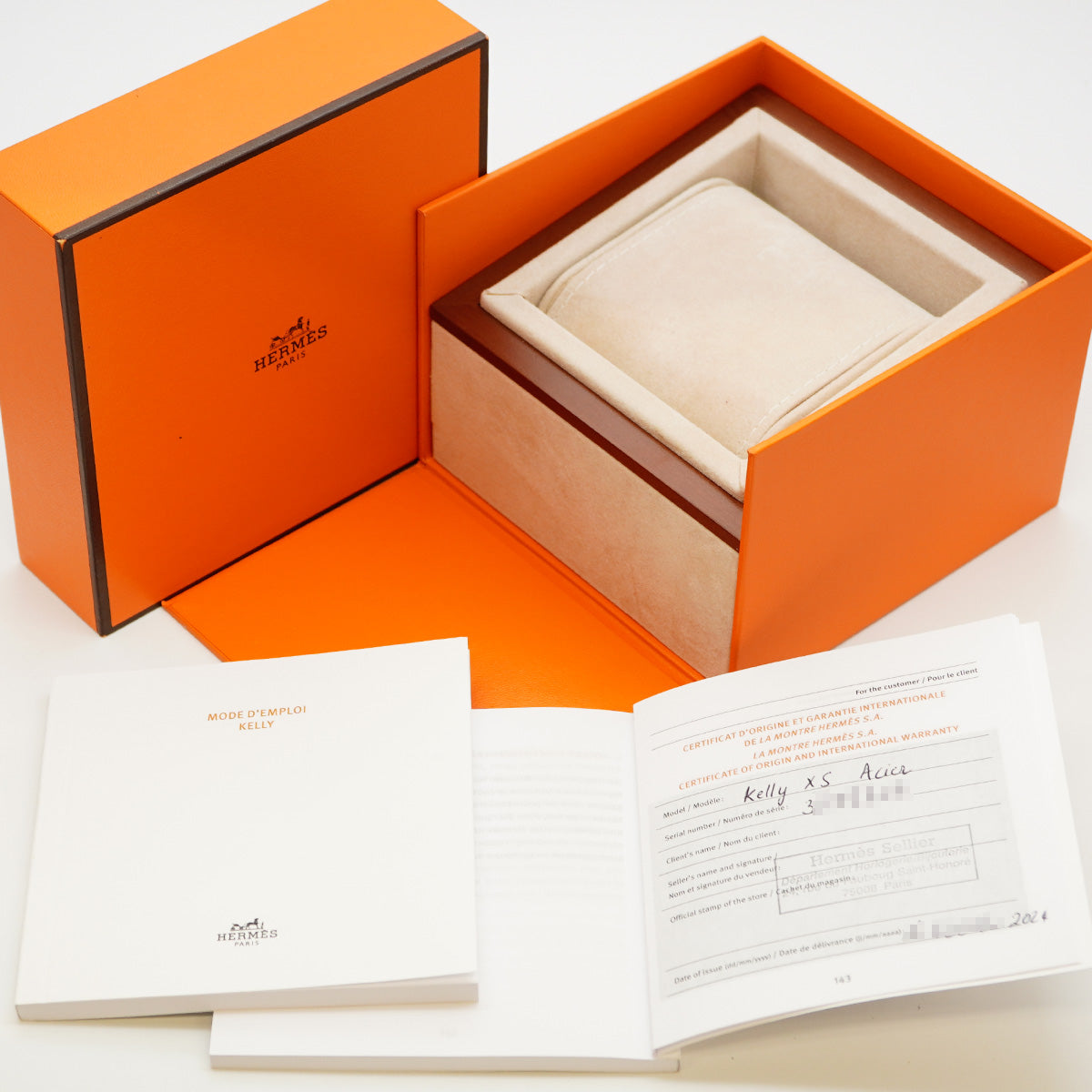 ★SALE【5wwm0256】エルメス ケリーウォッチ KE4.110 白文字盤【中古】腕時計 レディース