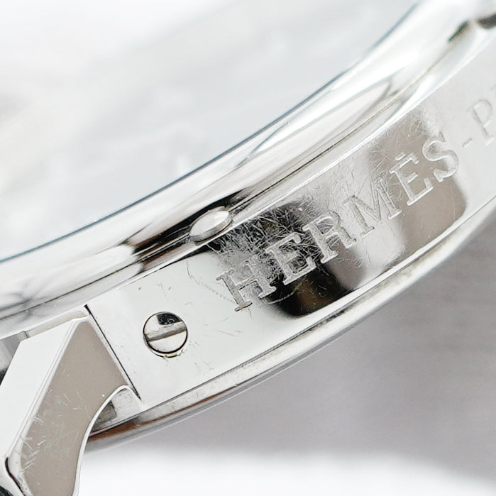 【5wwm0279】エルメス クリッパー CL6.410 グレー文字盤【中古】腕時計 メンズ レディース ユニセックス