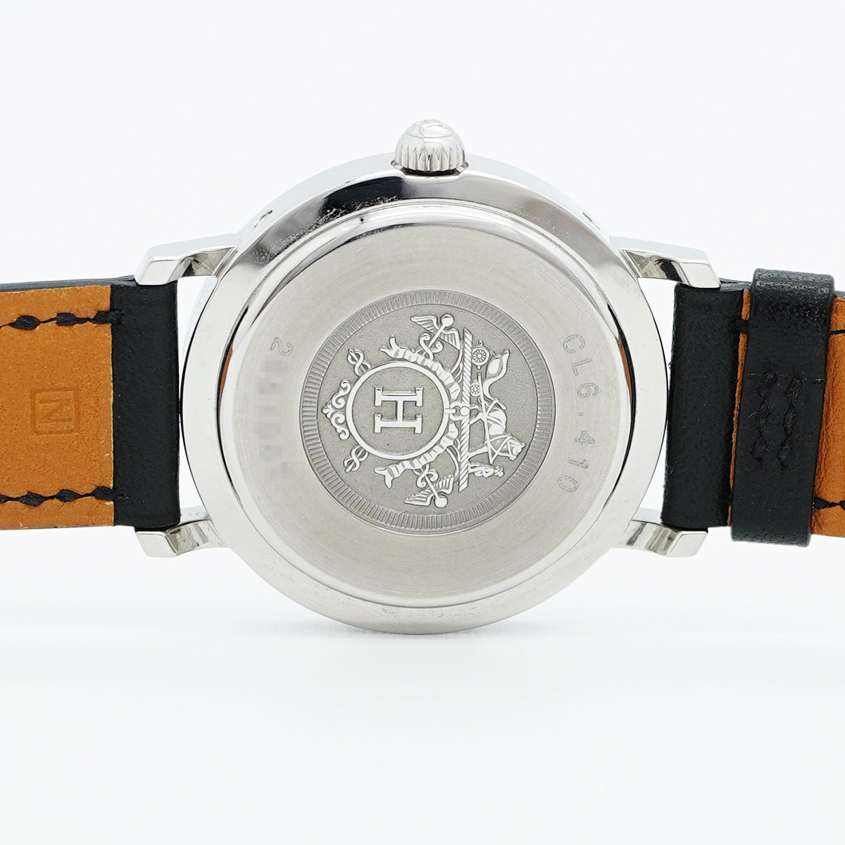 【5wwm0279】エルメス クリッパー CL6.410 グレー文字盤【中古】腕時計 メンズ レディース ユニセックス