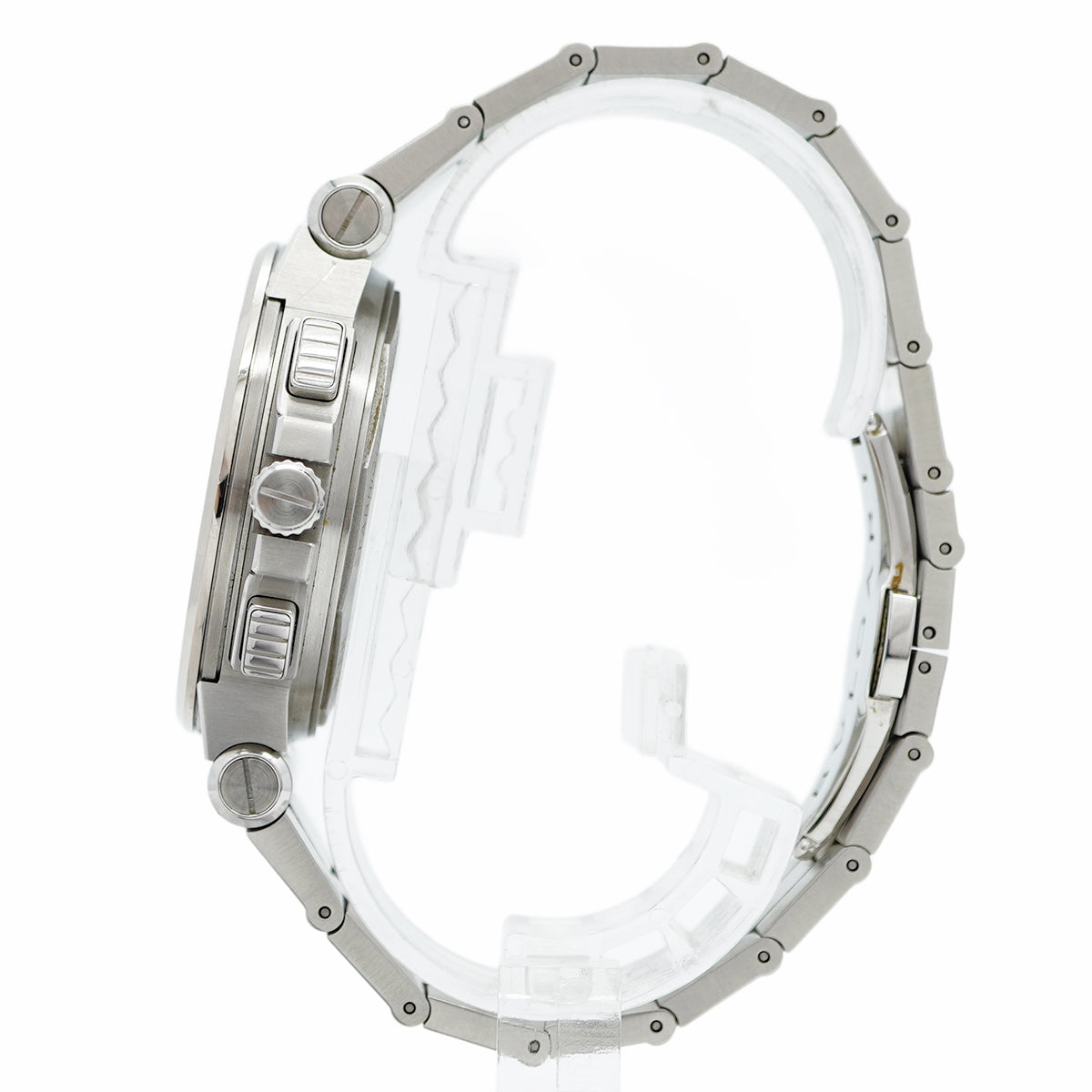 【5wwm0285】ブルガリ ディアゴノ カリブロ303 DG42C14SWGSDCH グレー文字盤【中古】腕時計 メンズ