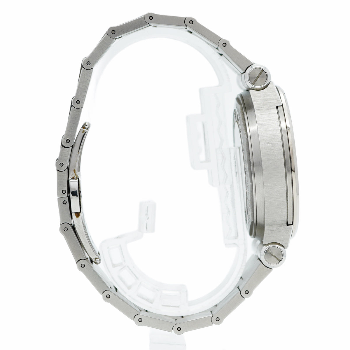 【5wwm0285】ブルガリ ディアゴノ カリブロ303 DG42C14SWGSDCH グレー文字盤【中古】腕時計 メンズ