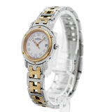 【5wwm0288】エルメス クリッパー CL4.221 ピンク文字盤【中古】腕時計 レディース