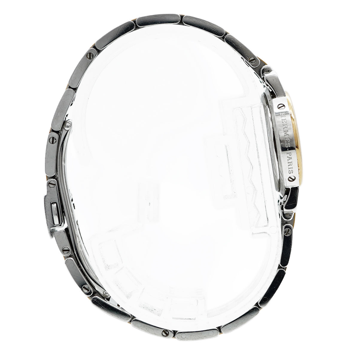 【5wwm0288】エルメス クリッパー CL4.221 ピンク文字盤【中古】腕時計 レディース