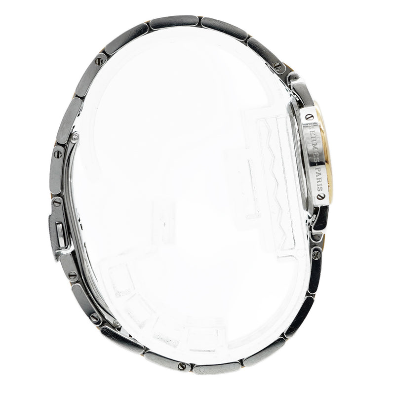 【5wwm0288】エルメス クリッパー CL4.221 ピンク文字盤【中古】腕時計 レディース