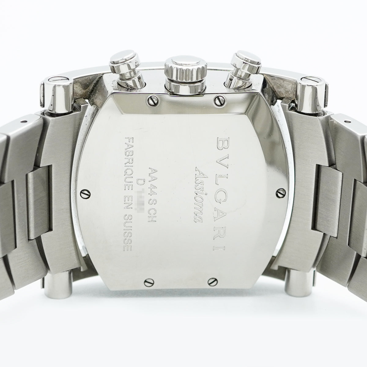 【5wwm0298】ブルガリ アショーマ AA44SCH グレー文字盤【中古】腕時計 メンズ