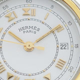 【5wwm0302】エルメス キャリック CA1.220 白文字盤【中古】腕時計 レディース