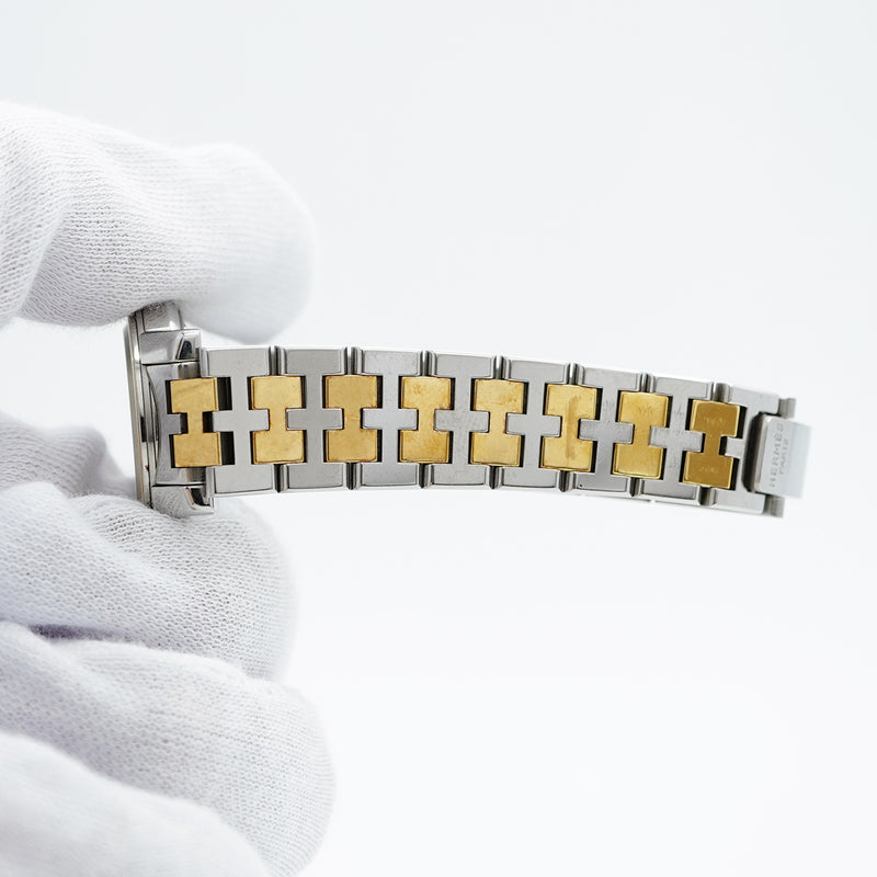 【5wwm0302】エルメス キャリック CA1.220 白文字盤【中古】腕時計 レディース