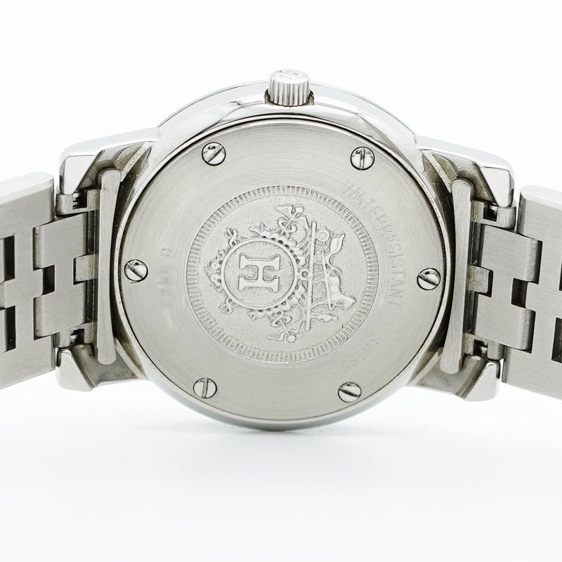 【5wwm0302】エルメス キャリック CA1.220 白文字盤【中古】腕時計 レディース