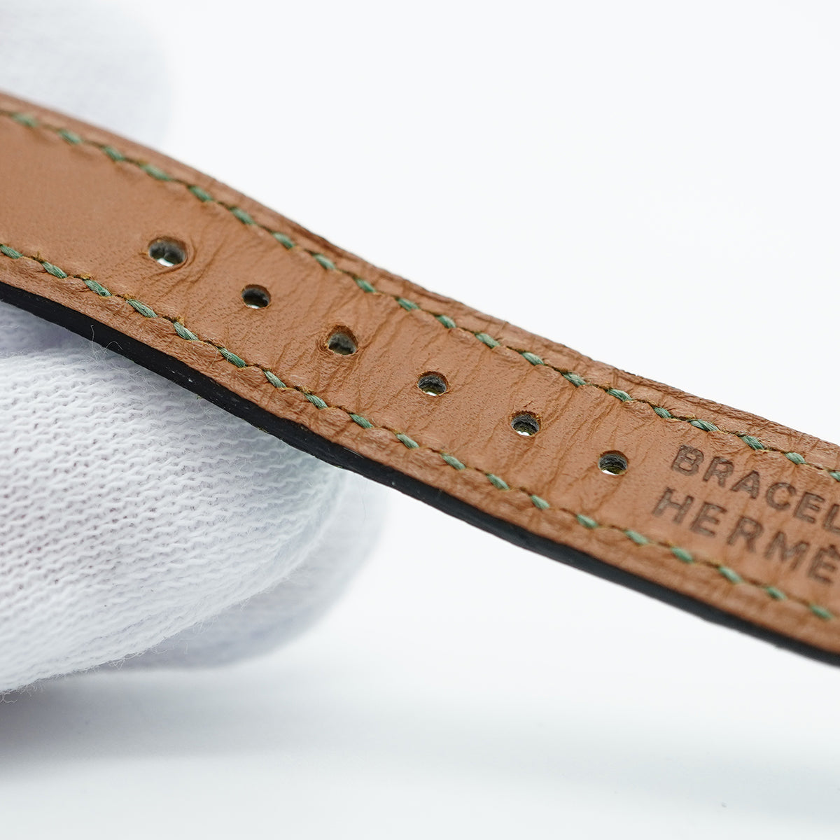 【5wwm0303】エルメス ケリーウォッチ KE1.210 グリーン文字盤【中古】腕時計 レディース