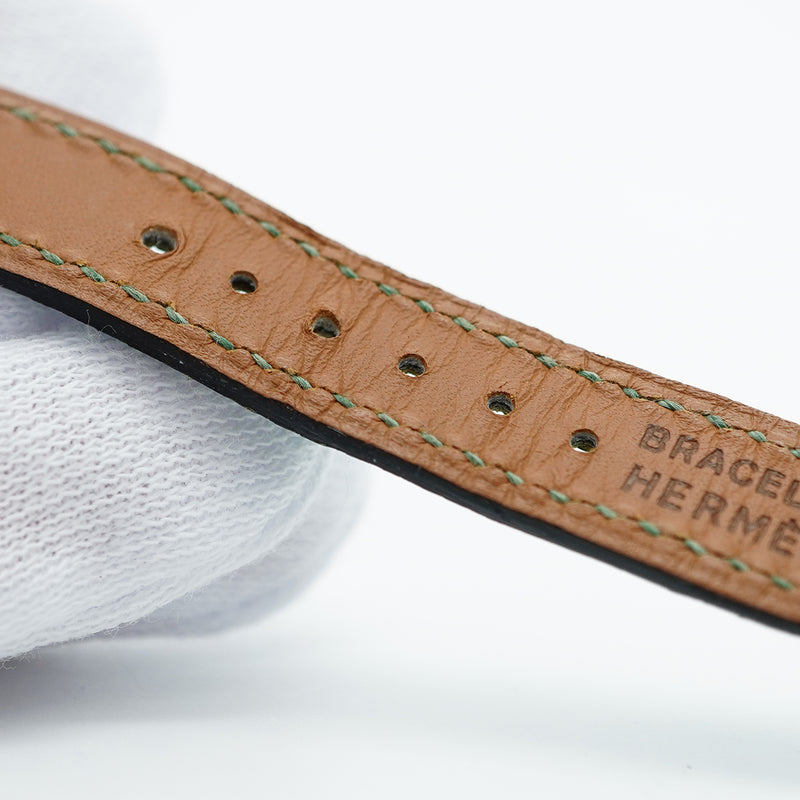 【5wwm0303】エルメス ケリーウォッチ KE1.210 グリーン文字盤【中古】腕時計 レディース