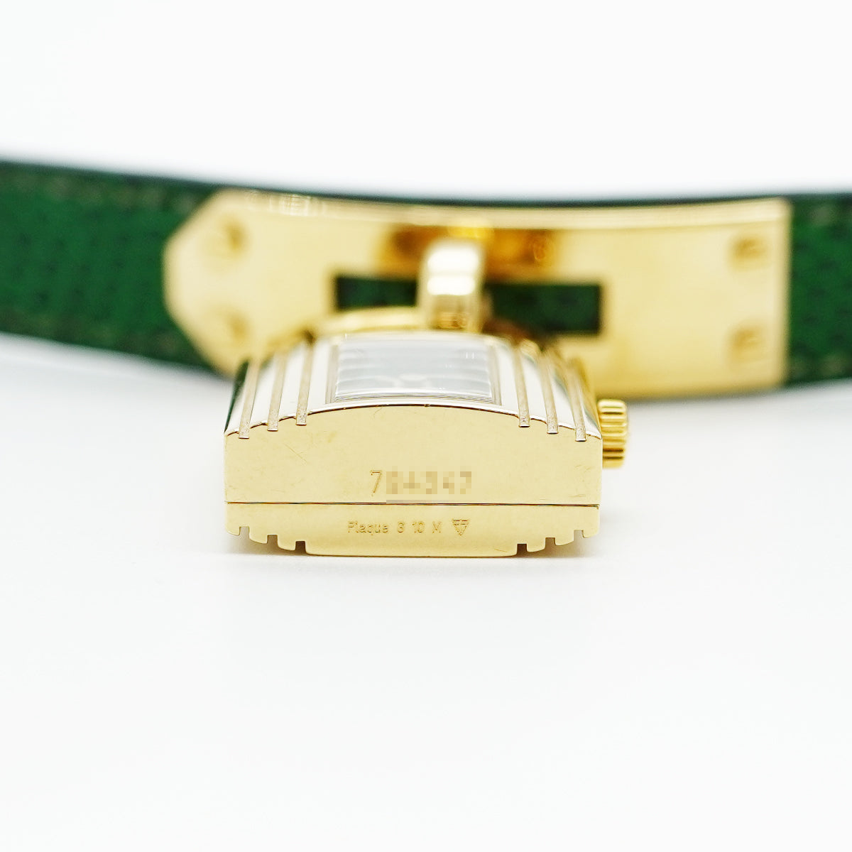 【5wwm0303】エルメス ケリーウォッチ KE1.210 グリーン文字盤【中古】腕時計 レディース