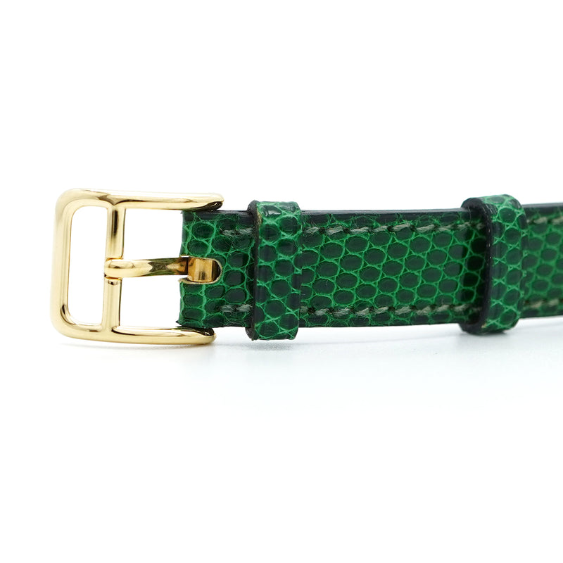 【5wwm0303】エルメス ケリーウォッチ KE1.210 グリーン文字盤【中古】腕時計 レディース