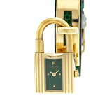 【5wwm0303】エルメス ケリーウォッチ KE1.210 グリーン文字盤【中古】腕時計 レディース