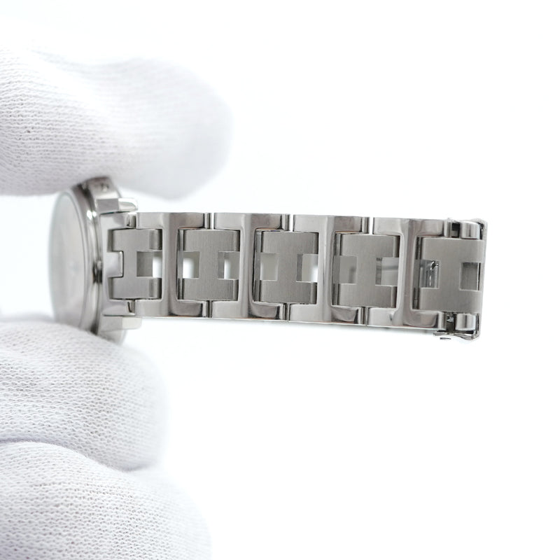 【5wwm0307】エルメス クリッパー CL4.210 オレンジ文字盤【中古】腕時計 レディース