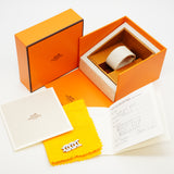 【5wwm0307】エルメス クリッパー CL4.210 オレンジ文字盤【中古】腕時計 レディース