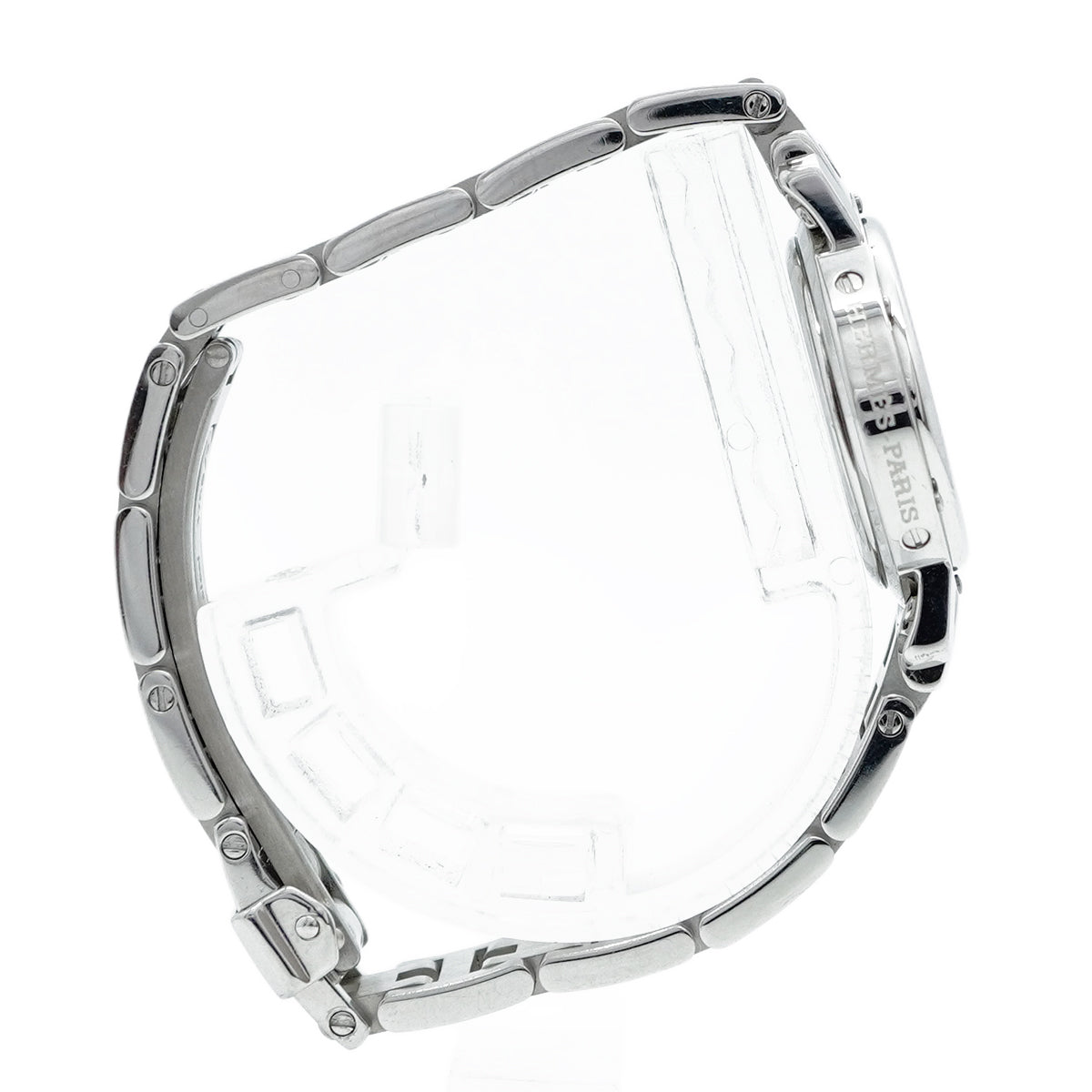 【5wwm0307】エルメス クリッパー CL4.210 オレンジ文字盤【中古】腕時計 レディース