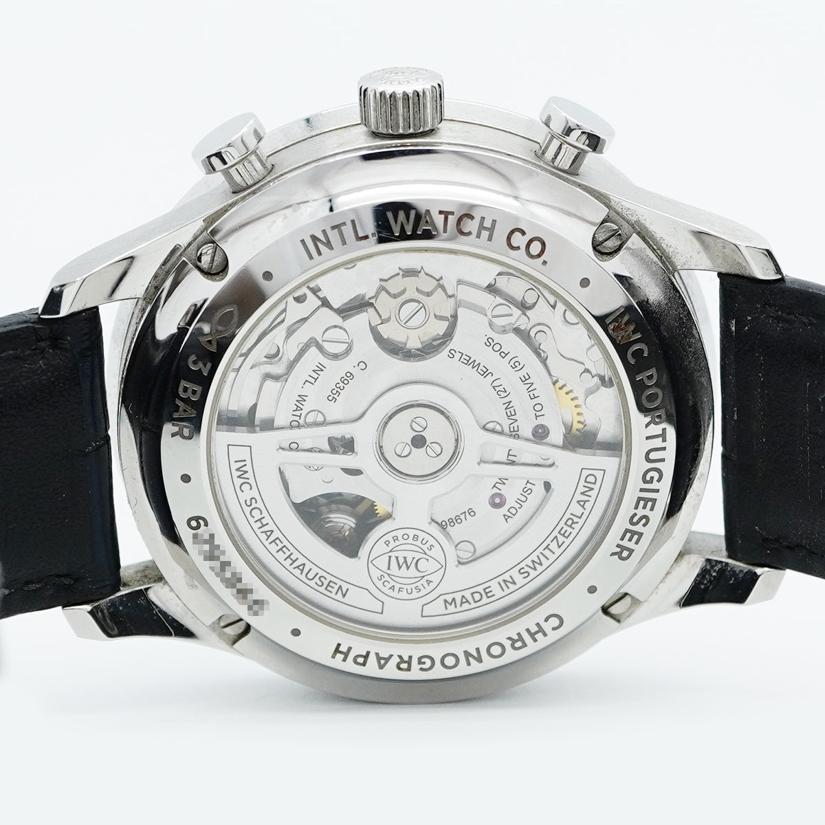 【5wwm0348】IWC アイダブリューシー シャフハウゼン ポルトギーゼ クロノグラフ IW371605 シルバー文字盤【中古】腕時計 メンズ