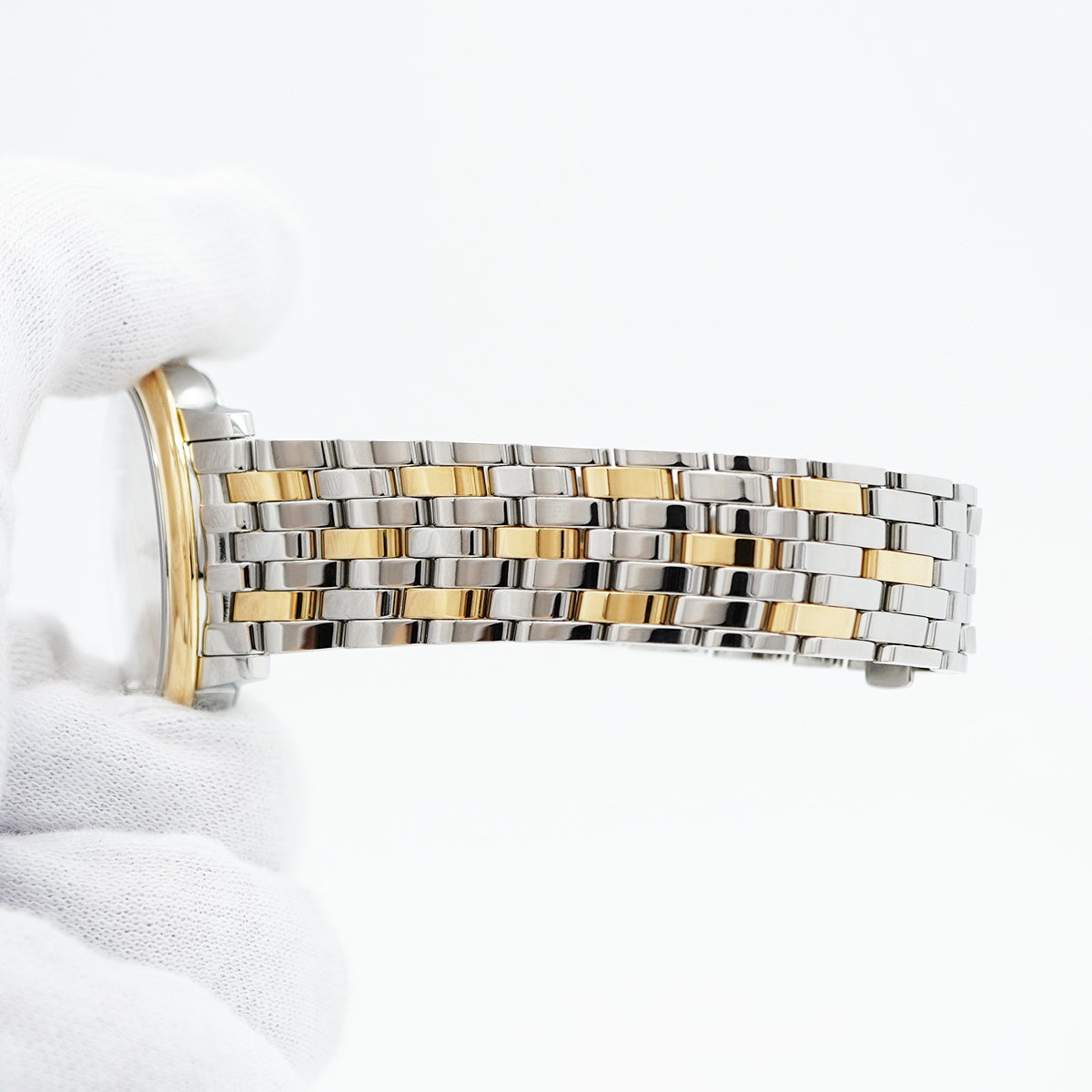 【5wwm0356】オメガ デ・ヴィル 424.20.37.20.02.001 シルバー文字盤【中古】腕時計 メンズ