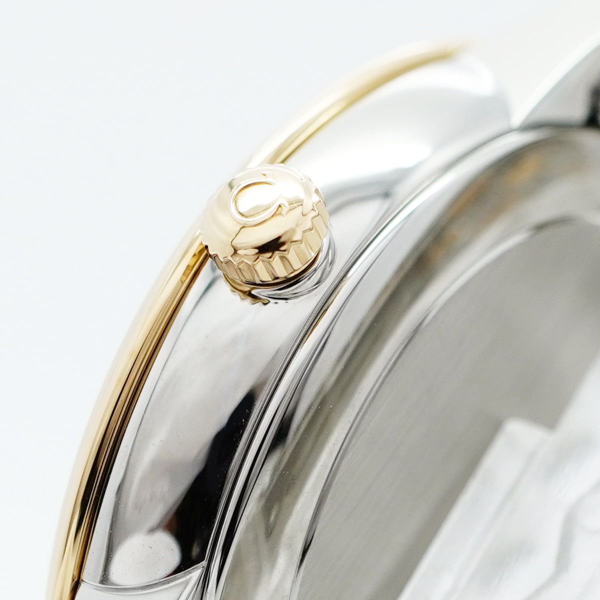 【5wwm0356】オメガ デ・ヴィル 424.20.37.20.02.001 シルバー文字盤【中古】腕時計 メンズ