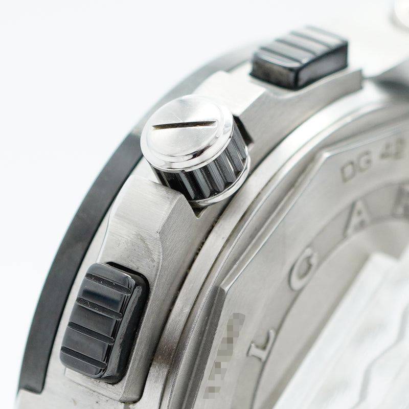 【5wwo0008】ブルガリ ディアゴノ クロノグラフ DG42SCCH 黒文字盤【中古】腕時計 メンズ