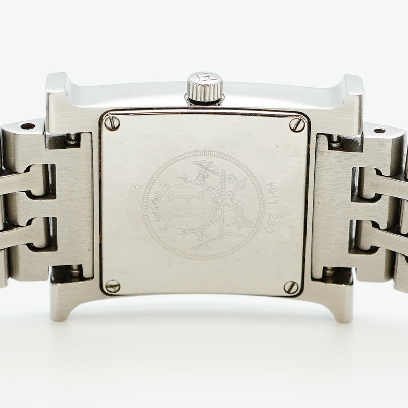 【5wwo0009】エルメス Hウォッチ HH1.230 黒文字盤【中古】腕時計 レディース