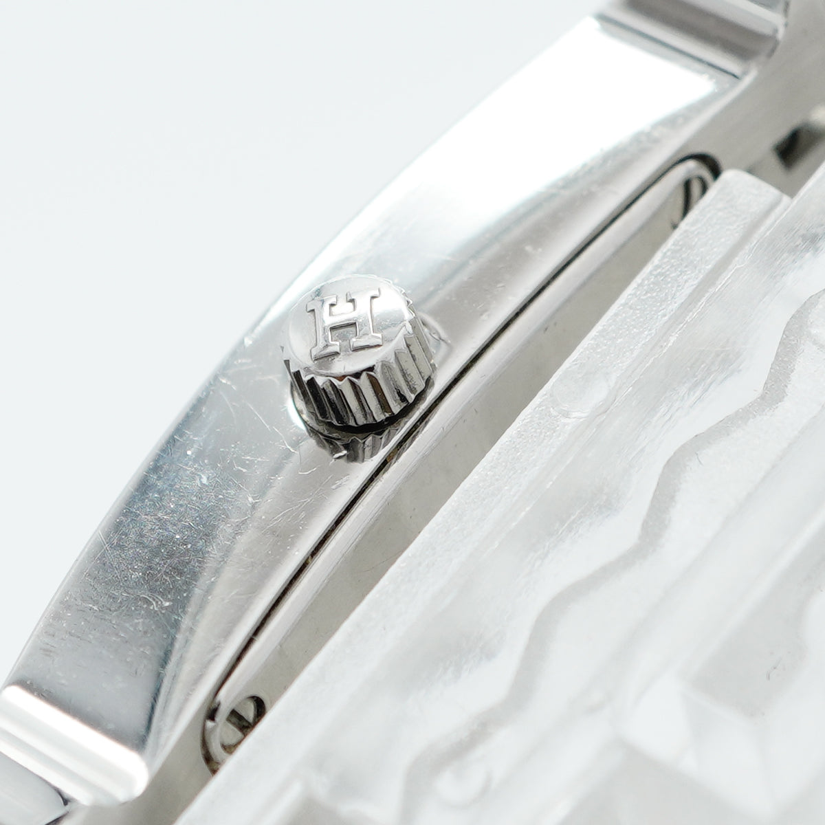 【5wwo0009】エルメス Hウォッチ HH1.230 黒文字盤【中古】腕時計 レディース