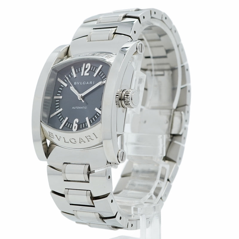 【5wwo0026】ブルガリ アショーマ AA44S グレー文字盤【中古】腕時計 メンズ