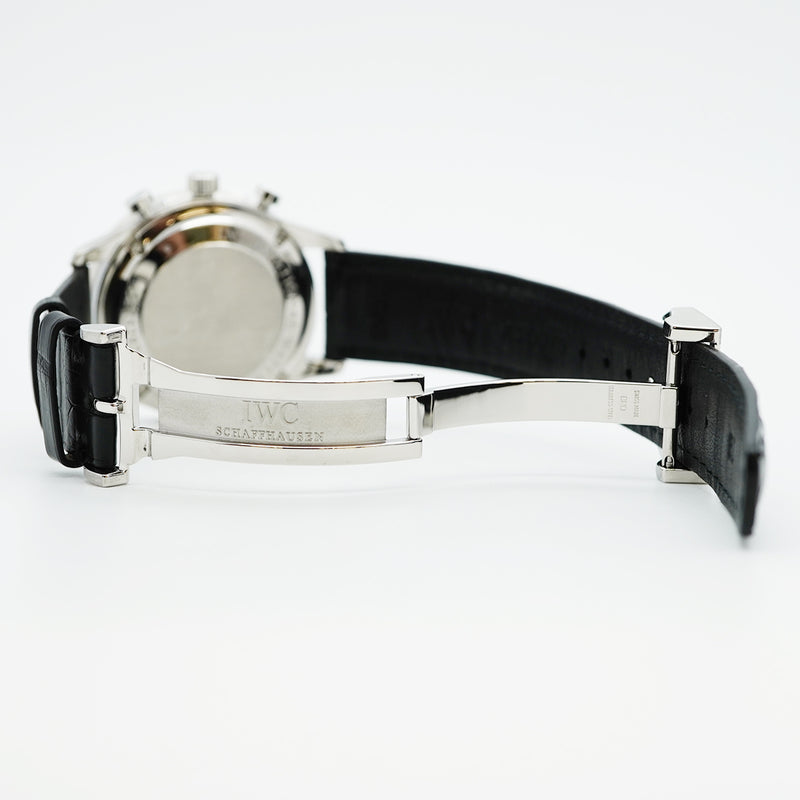 【5wwo0040】IWC アイダブリューシー シャフハウゼン ポルトギーゼ IW371401 シルバー文字盤【中古】腕時計 メンズ
