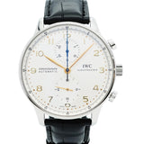 【5wwo0040】IWC アイダブリューシー シャフハウゼン ポルトギーゼ IW371401 シルバー文字盤【中古】腕時計 メンズ