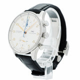 【5wwo0040】IWC アイダブリューシー シャフハウゼン ポルトギーゼ IW371401 シルバー文字盤【中古】腕時計 メンズ