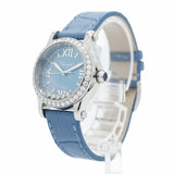 【5wwo0047】ショパール ハッピースポーツ 278573-3010 青文字盤【中古】腕時計 レディース