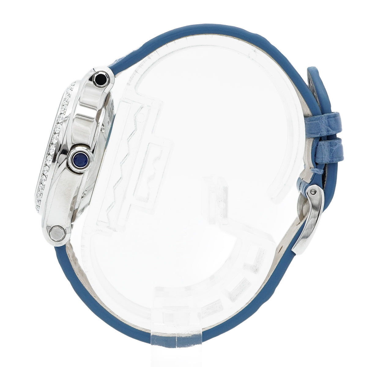 【5wwo0047】ショパール ハッピースポーツ 278573-3010 青文字盤【中古】腕時計 レディース