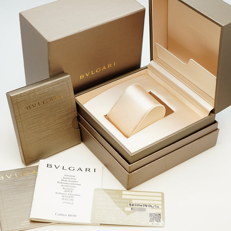 【5wwo0059】ブルガリ ビーゼロワン BZP23SG 白文字盤【中古】腕時計 レディース