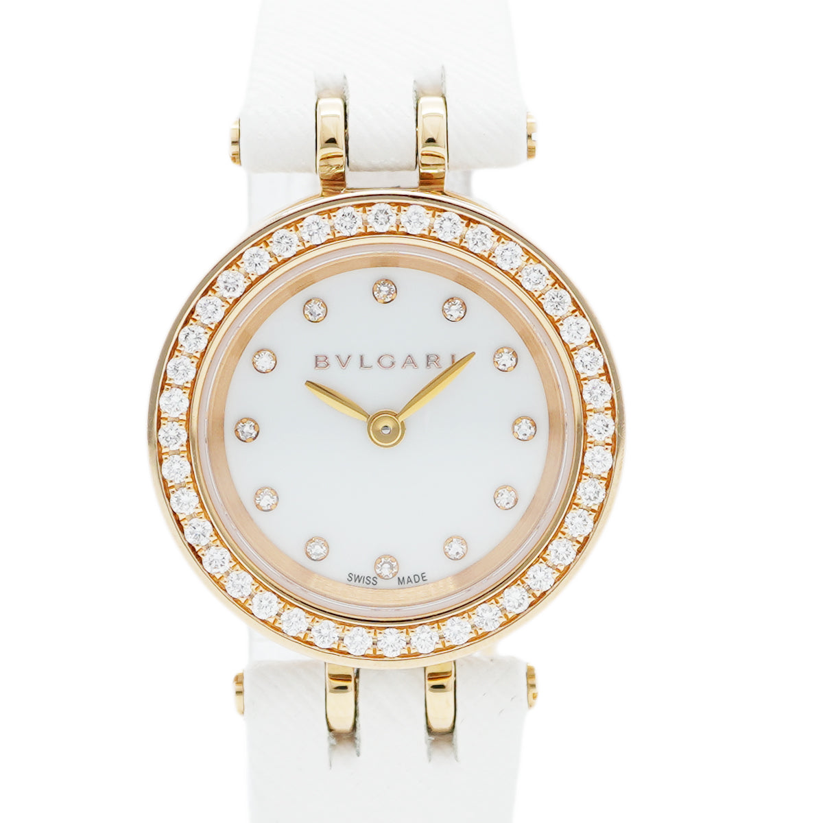 【5wwo0059】ブルガリ ビーゼロワン BZP23SG 白文字盤【中古】腕時計 レディース