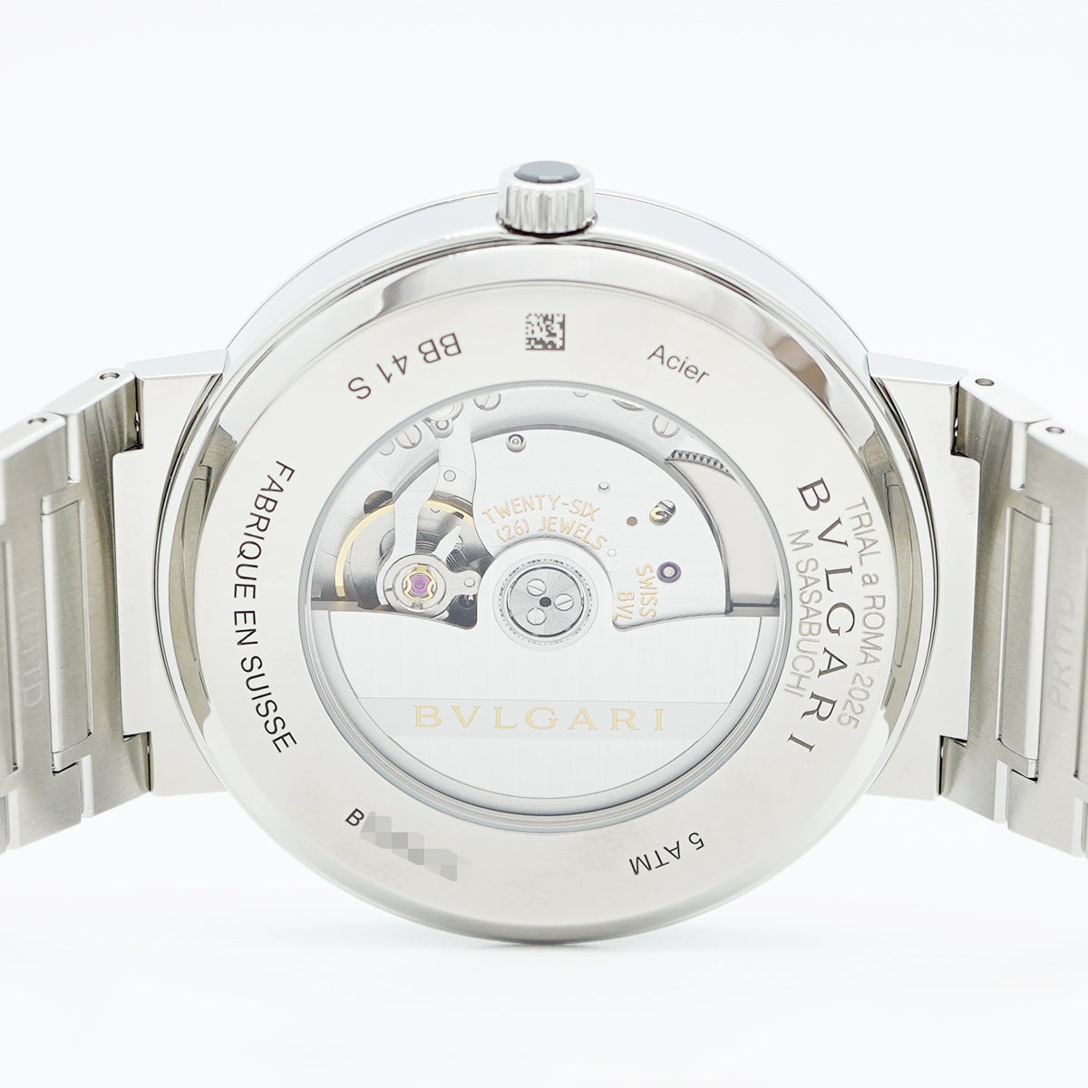 【5wwo0073】ブルガリ ブルガリブルガリ BB41S 青文字盤【中古】腕時計 メンズ