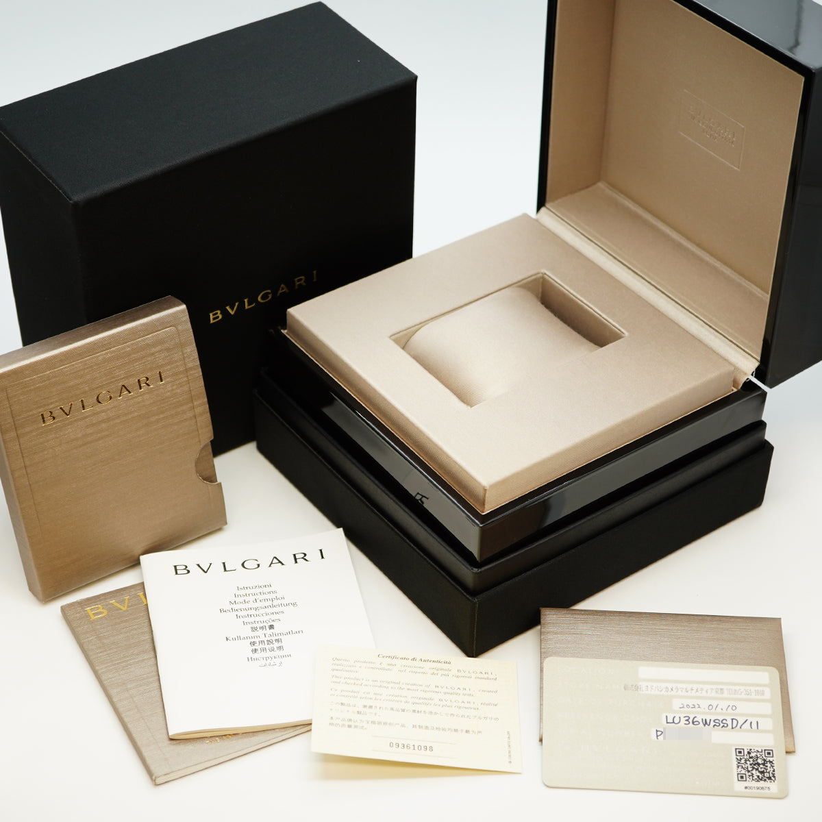 【5wwo0077】ブルガリ ルチェア LU36WSSD/11 白文字盤【中古】腕時計 レディース