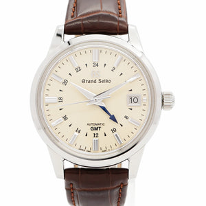 【5wwo0269】セイコー グランドセイコー 9S66-00A0/SBGM221 ベージュ文字盤【中古】腕時計 メンズ