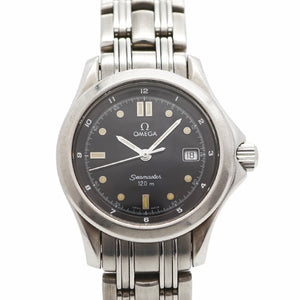 【5wwo0347】オメガ シーマスター 2571.50 黒文字盤【中古】腕時計 レディース
