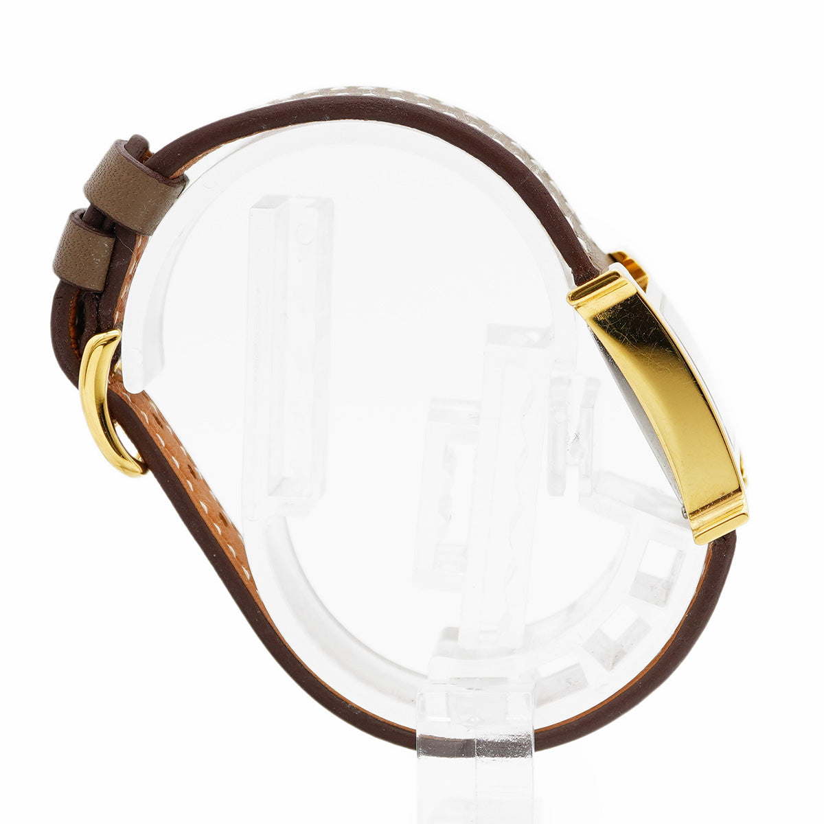 5wwp0219】エルメス Hウォッチ ミニ HH1.101 白文字盤【中古】腕時計