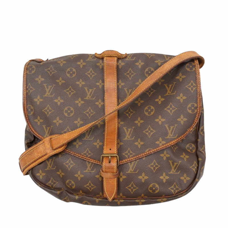 ★３日以内返品可★ LOUIS VUITTON ルイ ヴィトン M42254 モノグラム ソミュール35 ブラウン バッグ 6aa0027-k】ルイヴィトン ショルダーバッグ モノグラム ソミュール35