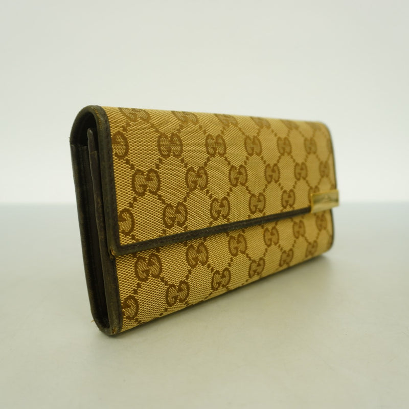 6aa0100-k】グッチ 長財布 GGキャンバス 291099 キャンバス ブラウン