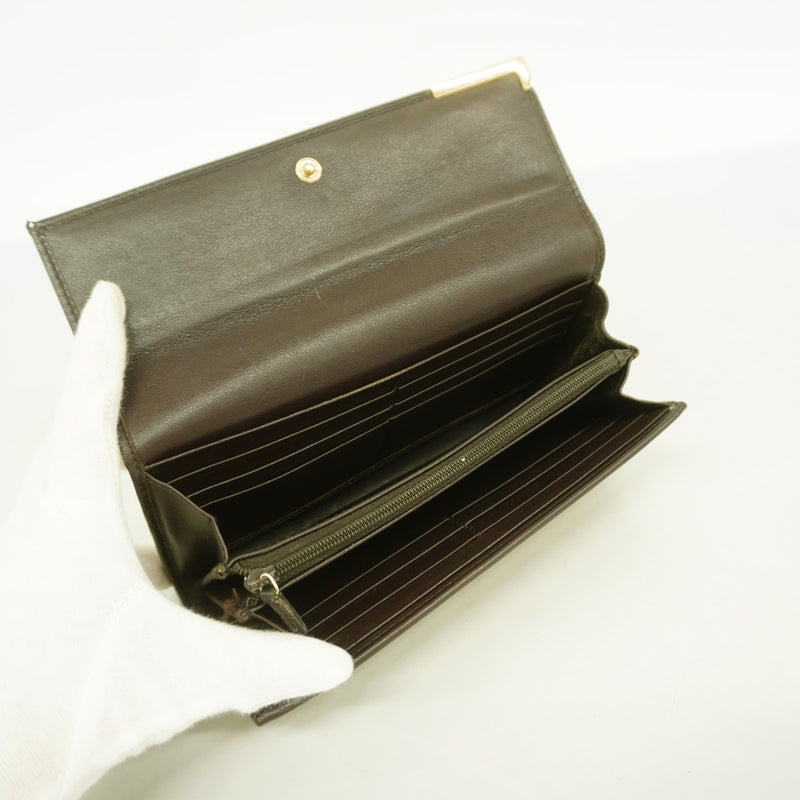 6aa0100-k】グッチ 長財布 GGキャンバス 291099 キャンバス ブラウン